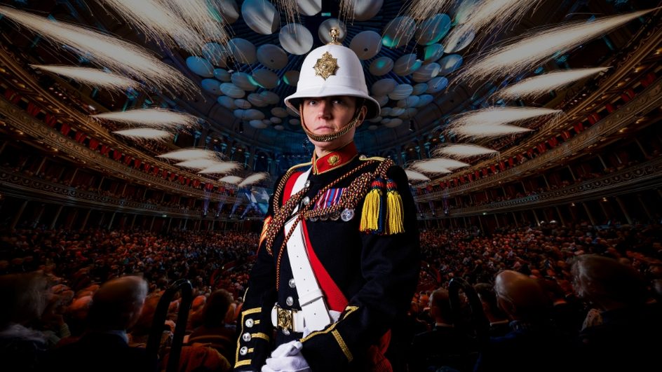 Royal Marine in full uniform