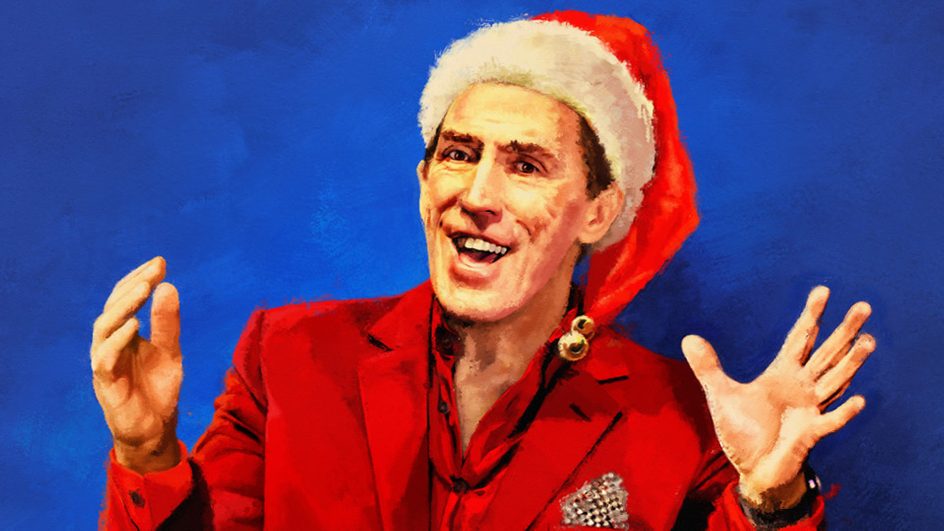 Rob Brydon in Santa hat